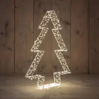 Anna's Collection LED boom 3D 540 lampjes wit 7 x 56cm, warm wit - afbeelding 1