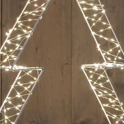 Anna's Collection LED boom 3D 540 lampjes wit 7 x 56cm, warm wit - afbeelding 2