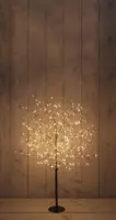 Anna's Collection LED boom 600 flitsende lampjes zwart, 120cm, classic warm - afbeelding 2