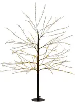 Anna's Collection LED boom 600 flitsende lampjes zwart, 120cm, classic warm - afbeelding 1