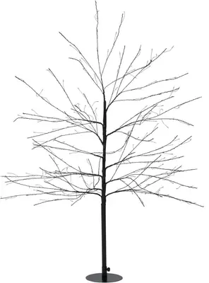 Anna's Collection LED boom 600 flitsende lampjes zwart, 120cm, classic warm - afbeelding 2