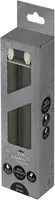 Anna's Collection LED dinerkaars flame effect rustiek 18 cm jade groen 2 stuks - afbeelding 1