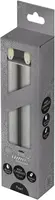 Anna's Collection LED dinerkaars flame effect rustiek 18 cm parel 2 stuks - afbeelding 1