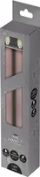 Anna's Collection LED dinerkaars flame effect rustiek 23 cm lichtroze 2 stuks - afbeelding 1