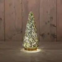 Anna's Collection LED glazen boom goud Ø 13 x 28,5cm - afbeelding 1
