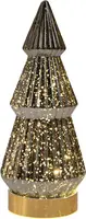 Anna's Collection LED glazen boom Timbor antraciet Ø 10 x 23,5cm - afbeelding 1