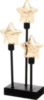 Anna's Collection LED glazen sterren op batterijen 14,5 x 32cm - afbeelding 2