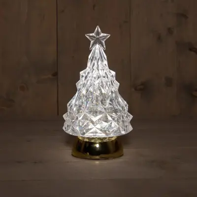 Anna's Collection LED glitterwater boom 23,5 x 12,5cm - afbeelding 1