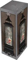 Anna's Collection LED glitterwater lantaarn kerstman 29 x 10,5cm, warm wit kopen?