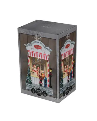 Anna's Collection LED glitterwater snoepwinkel met 22 x 18cm, warm wit - afbeelding 1