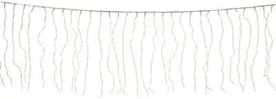 Anna's Collection LED gordijnverlichting 1000 lampjes transparant 50 x 500cm, warm wit - afbeelding 2