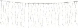 Anna's Collection LED gordijnverlichting 1000 lampjes transparant 50 x 500cm, warm wit - afbeelding 2