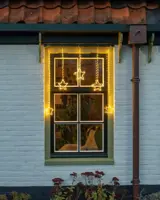 Anna's Collection LED gordijnverlichting ster 186 lampjes 90 x 80cm, classic warm - afbeelding 3