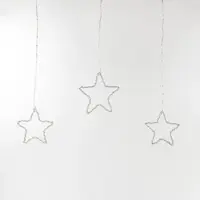 Anna's Collection LED gordijnverlichting ster 186 lampjes 90 x 80cm, classic warm - afbeelding 1