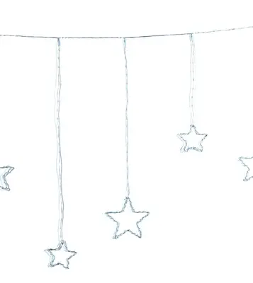 Anna's Collection LED gordijnverlichting ster 738 lampjes 4m x 80cm, classic warm - afbeelding 1
