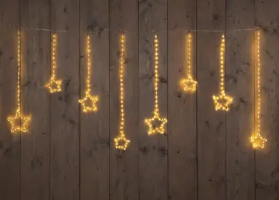 Anna's Collection LED gordijnverlichting ster 738 lampjes 4m x 80cm, classic warm - afbeelding 2