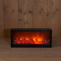 Anna's Collection LED haard zwart 45 x 20 x 10cm - afbeelding 2