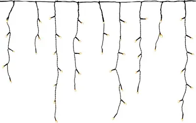 Anna's Collection LED Icicle lights flash 360 lampjes 720 x 60cm, classic warm - afbeelding 1