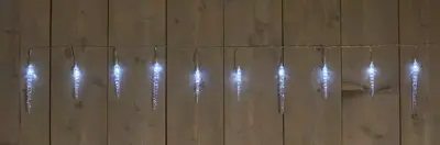 Anna's Collection LED ijspegelverlichting 40 lampjes wit 6m - afbeelding 2
