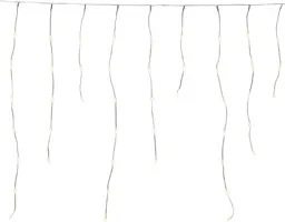 Anna's Collection LED ijspegelverlichting draad 360 lampjes transparant 720 x 70cm, warm wit - afbeelding 1
