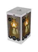 Anna's Collection LED kaars 3d flame engel 8.5x14.5cm goud 1 stuks