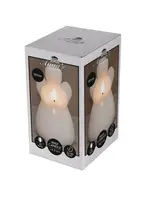 Anna's Collection LED kaars 3d flame engel 8.5x14.5cm wit 1 stuks