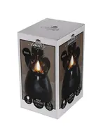 Anna's Collection LED kaars 3d flame engel 8.5x14.5cm zwart 1 stuks