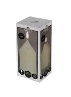 Anna's Collection LED kaars 3d flame huis 5x6x15cm ivoor 1 stuks - afbeelding 1