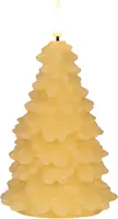 Anna's Collection LED kaars 3d flame kerstboom 9.5x20cm ivoor 1 stuks - afbeelding 1