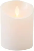 Anna's Collection LED kaars flame effect rustiek 7.5x10cm parel 1 stuks - afbeelding 2