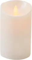 Anna's Collection LED kaars flame effect rustiek 7.5x12.5cm parel 1 stuks - afbeelding 2
