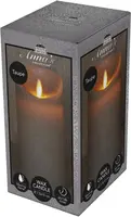 Anna's Collection LED kaars flame effect rustiek 7.5x15cm taupe 1 stuks kopen?