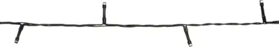 Anna's Collection LED kerstverlichting 180 lampjes zwart snoer 18m, warm wit - afbeelding 1