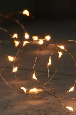 Anna's Collection LED kerstverlichting 40 lampjes koperdraad 2m, classic warm - afbeelding 1