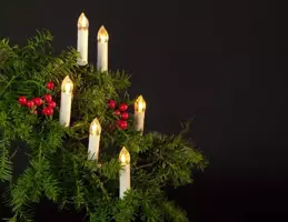 Anna's Collection LED kerstverlichting classic kaars 50 lampjes 12,5 meter, warm wit - afbeelding 2
