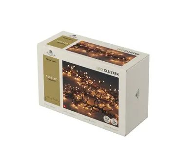 Anna's Collection LED kerstverlichting cluster 1536 lampjes 9m, classic warm - afbeelding 2