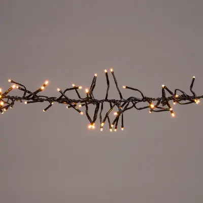Anna's Collection LED kerstverlichting cluster 192 lampjes 1,2m, classic warm - afbeelding 3