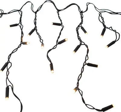 Anna's Collection LED kerstverlichting Connect de Luxe ijspegels, 100 lampjes 4m x 35cm, warm wit - afbeelding 1