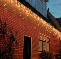 Anna's Collection LED kerstverlichting Connect de Luxe ijspegels, 200 lampjes 5m x 70cm, classic warm - afbeelding 2