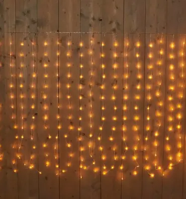 Anna's Collection LED kerstverlichting gordijn 280 lampjes 200 x 140cm - afbeelding 2