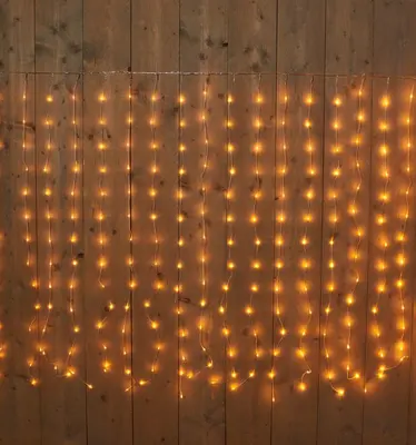 Anna's Collection LED kerstverlichting gordijn 280 lampjes 200 x 140cm - afbeelding 2
