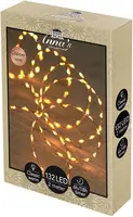 Anna's Collection LED kerstverlichting koperdraad 132 lampjes 2m, classic warm