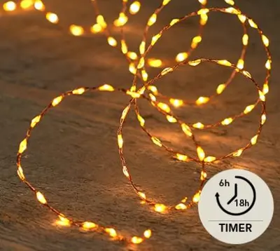 Anna's Collection LED kerstverlichting koperdraad 330 lampjes 5m classic warm - afbeelding 1