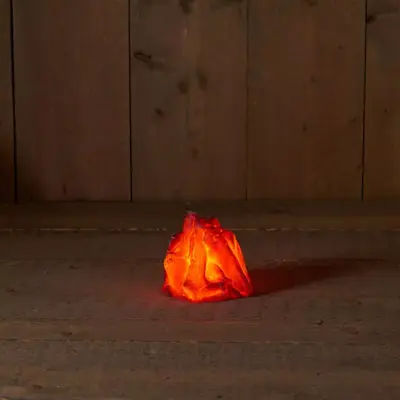 Anna's Collection LED kerstverlichting LED vlam bewegend 12,5 x 10cm - afbeelding 1