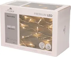 Anna's Collection LED kerstverlichting premium 240 lampjes 10m, warm wit - afbeelding 1