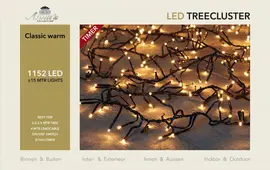 Anna's Collection LED kerstverlichting treecluster 1152 lampjes 15m, classic warm - afbeelding 4