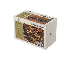 Anna's Collection LED kerstverlichting treecluster 192 lampjes 2,5m, classic warm - afbeelding 2