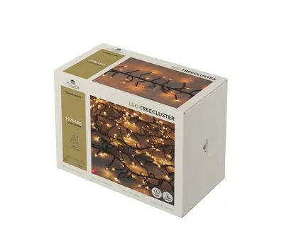 Anna's Collection LED kerstverlichting treecluster 1920 lampjes 25m, classic warm - afbeelding 2