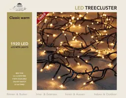 Anna's Collection LED kerstverlichting treecluster 1920 lampjes 25m, classic warm - afbeelding 2