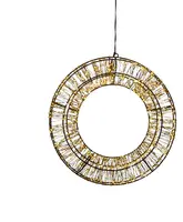 Anna's Collection LED krans metaal flash 1200 lampjes 36 x 8cm, warm wit/classic warm - afbeelding 1